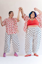 Plus Size Women's Pant - White/Black Dot Balloon Pant