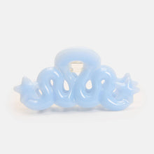 Small Star Loop Claw in Baby Blue