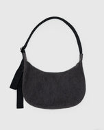 Medium Washed Black Denim Crescent Bag