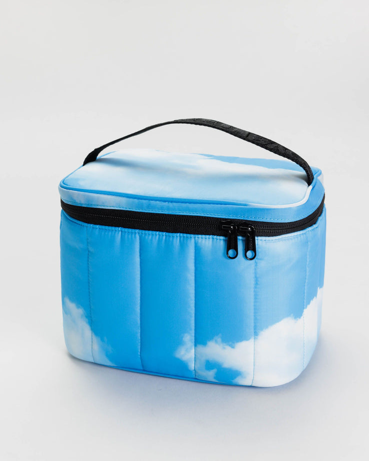Puffy Lunch Bag in Clouds