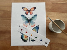 All-In-One Beginner Watercolor Paint Set - Butterflies