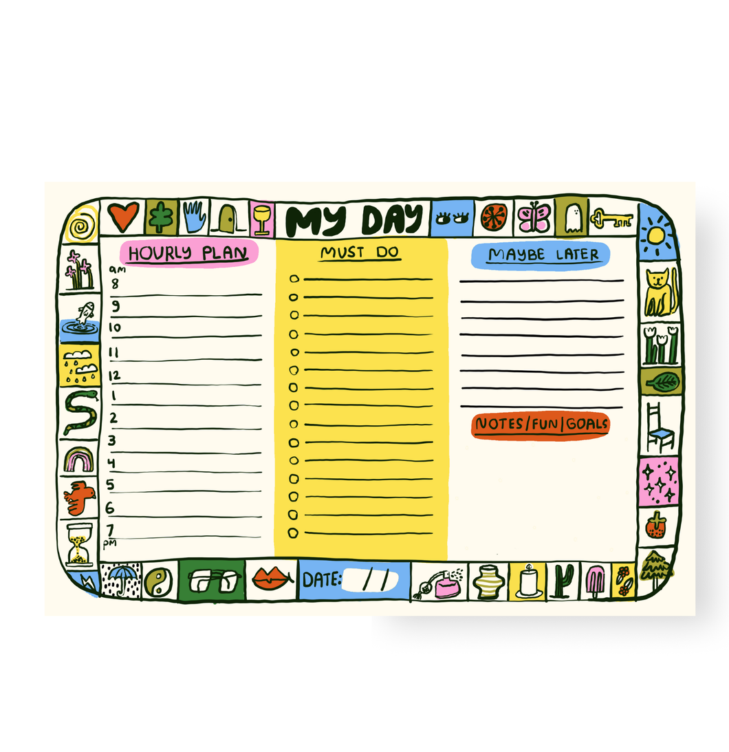 Day Planner - Case Pack of 6 Notepads