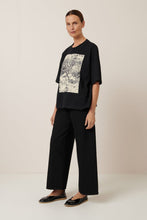 Monochrome Tee in Black Garden Sepia