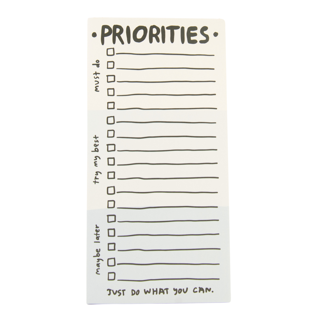Priorities Notepad - Case Pack of 6 Notepads