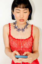 Bloom Large Earrings - Lapis