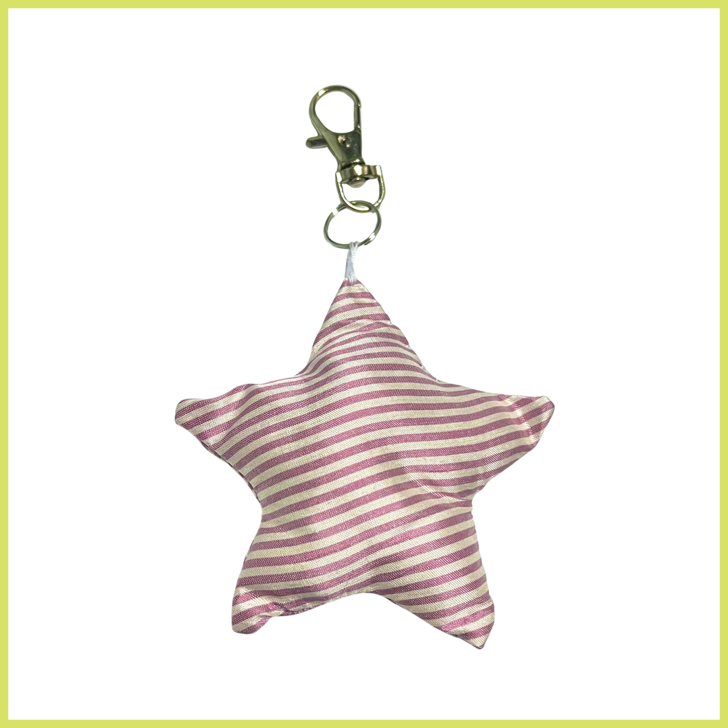 Thin Pink Stripes Charm