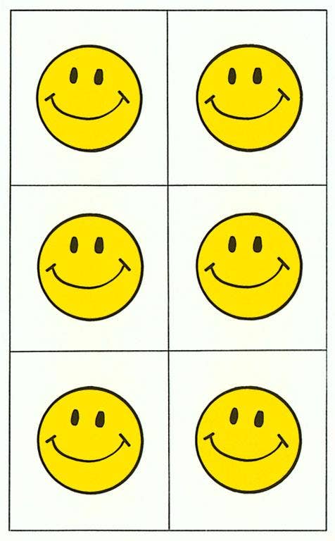 Magnet SZ-10 Six Yellow Happy Faces