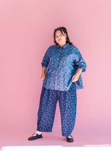 Dark Daisy Denim Balloon Pant