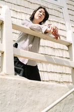 Size Inclusive Plus Size Long Sleeve Button Up Striped Linen