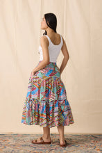 Moss Skirt in Patchwork Print