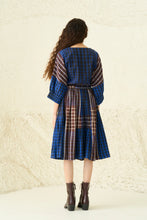 Mosses Dress in Biscotti Chex X Nova Chex