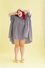 Mini Mushroom Dress in Black Gingham