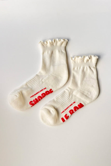 Ruffled Hugger Crew Socks