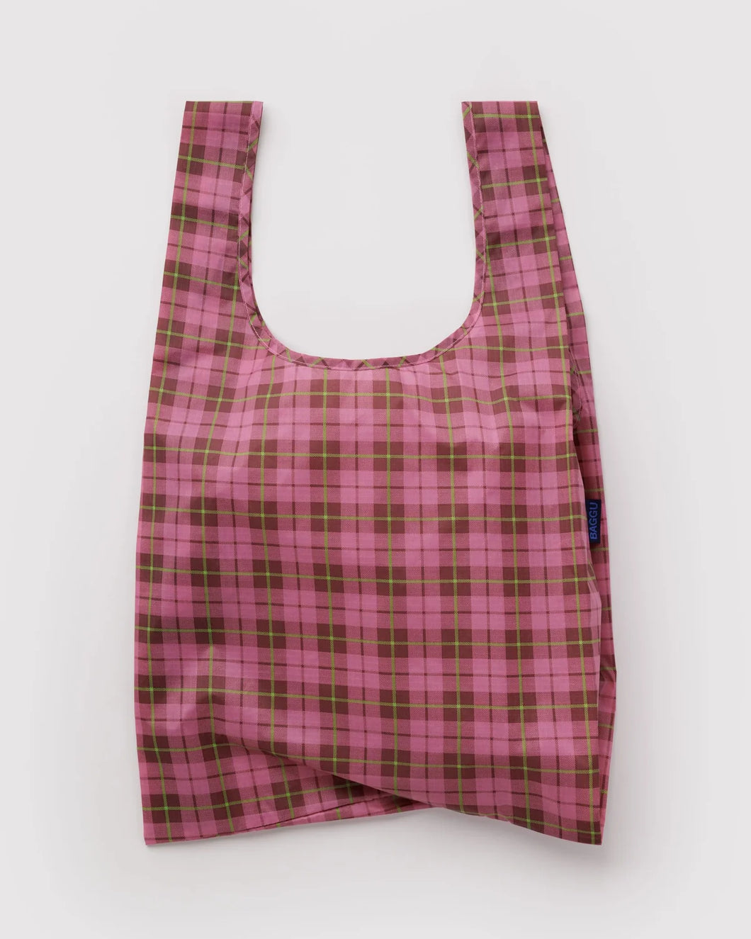 Standard Baggu in Azalea Pink Tartan