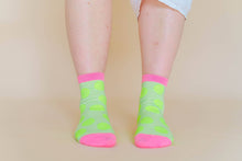 Women’s Spring Novelty Cotton Neon Yellow Dot Ankle Socks