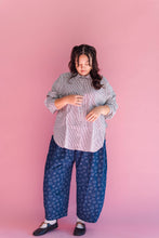 Dark Daisy Denim Balloon Pant