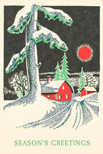 Postcard MC-617 Season's Greetings, Barn in Winter