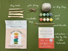 DIY Craft Clay Kit- Make Your Own Wind Chimes- Air Dry Clay
