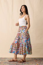 Moss Skirt in Patchwork Print