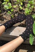 Petal Ruffled Hugger Crew Socks (Wholesale)