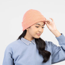 Simple Grid Knit Beanie