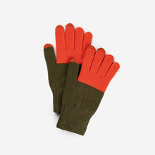 Colorblock Knit Touchscreen Gloves