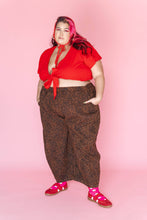 Balloon Pant in Leopard Twill