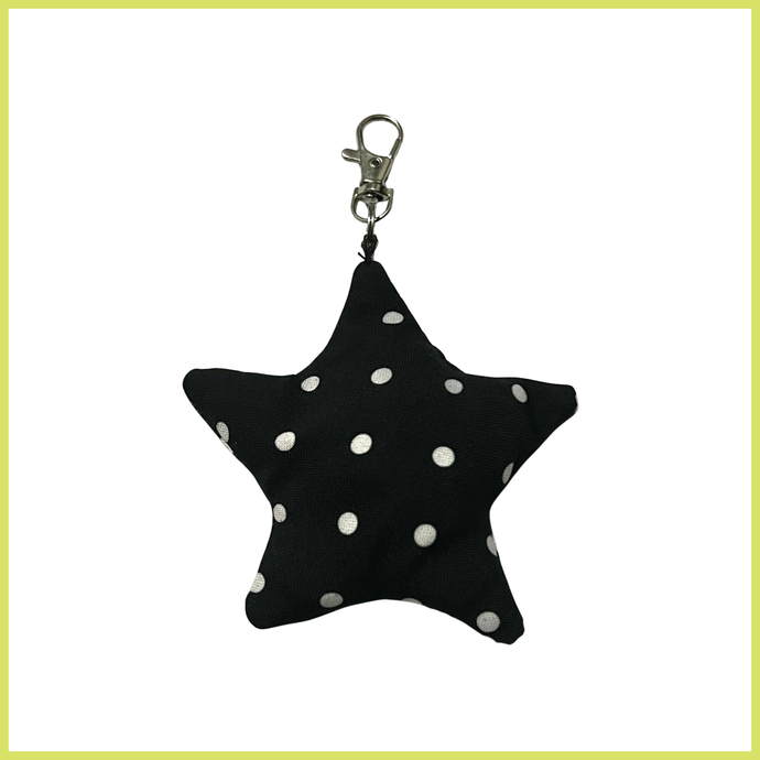 Black Polka Dot Bag Charm