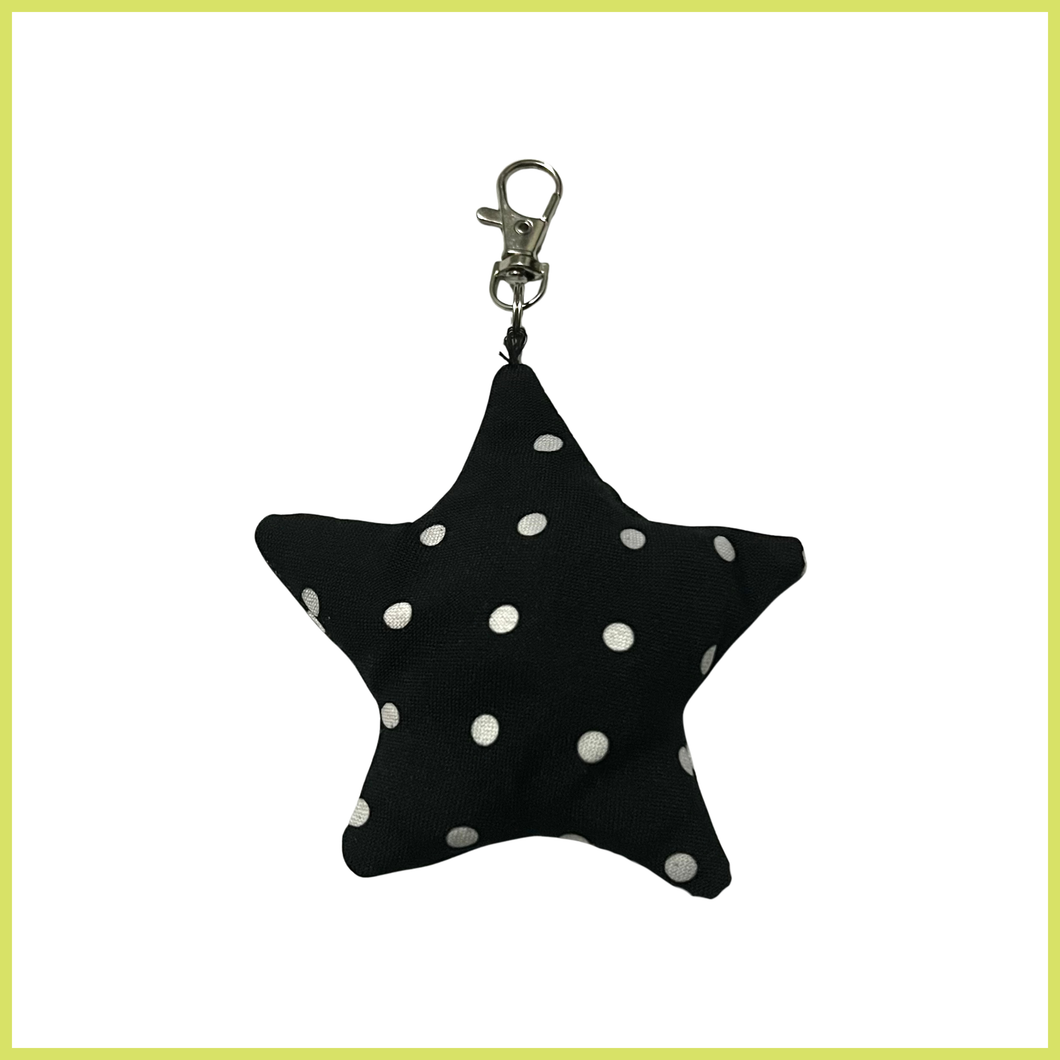 Black Polka Dot Bag Charm