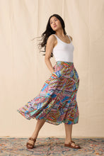 Moss Skirt in Patchwork Print