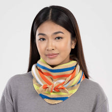 Color Stripe Triangle Scarf