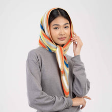 Color Stripe Triangle Scarf