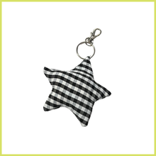 Black Gingham Bag Charm