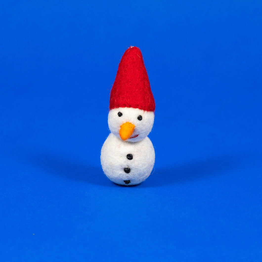 Wool Snowman Cat Toy