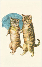 Postcard KC-34 Cats with Umbrella