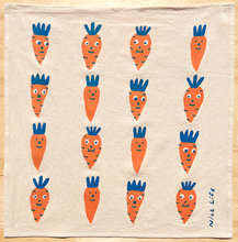 Carrot tea towel