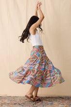 Moss Skirt in Patchwork Print
