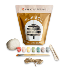 DIY Craft Clay Kit- Make Your Own Wish Bell- Air Dry Clay