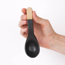 Ceramic Soup Spoon: Speckled White