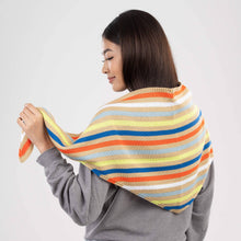 Color Stripe Triangle Scarf