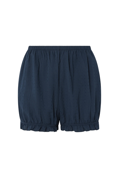 Romeo Sleep Shorts in Navy Eyelet