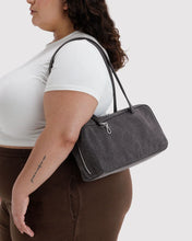 Denim Bowler Bag in Washed Black Denim