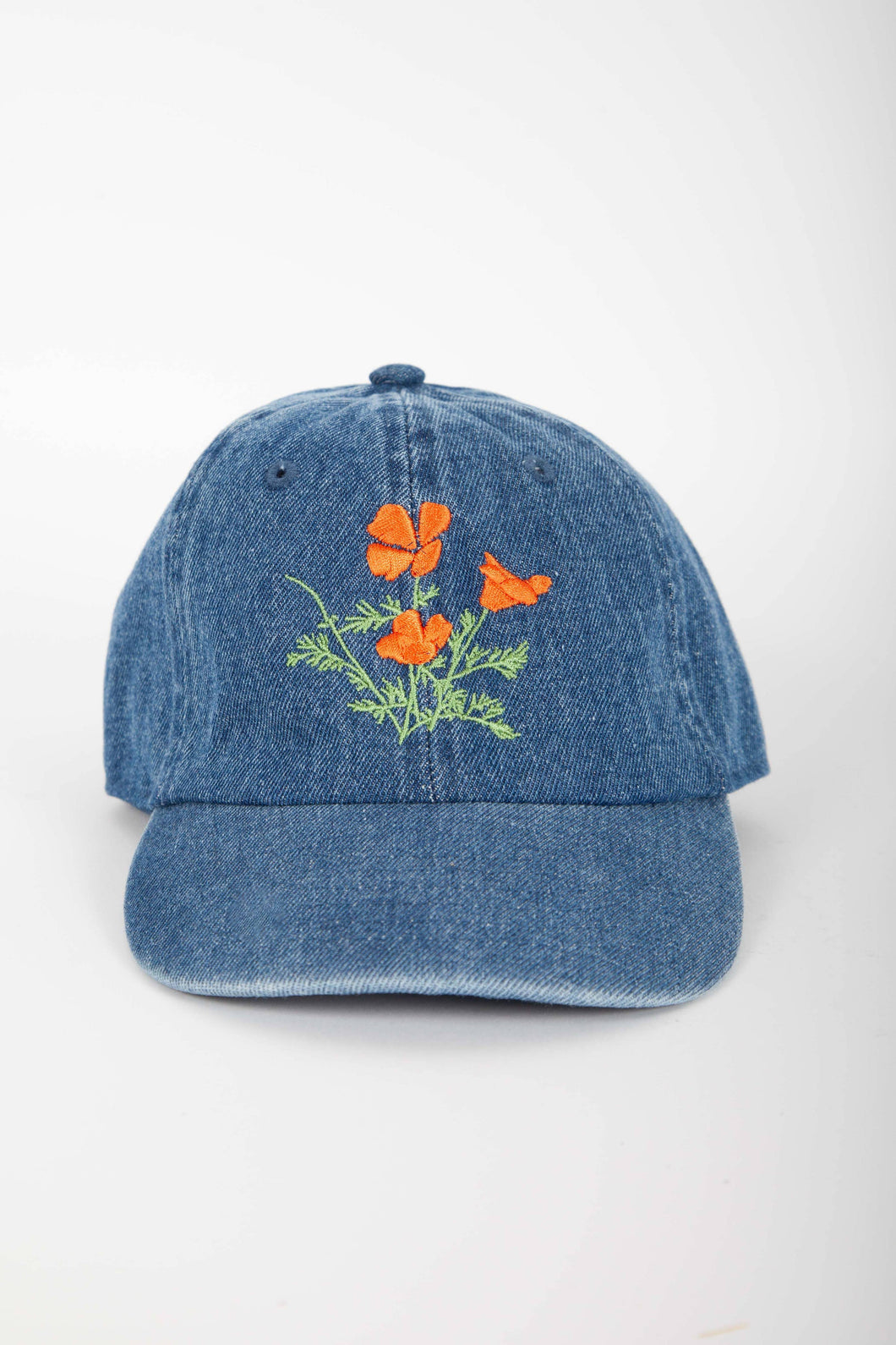 Kids Poppy Cap in Denim
