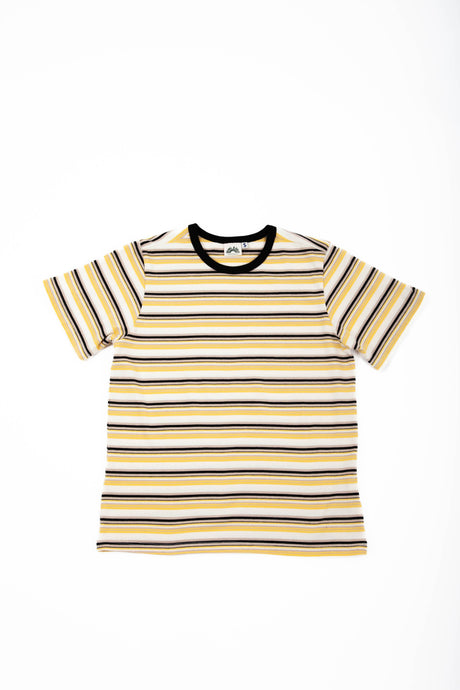 Rockaway Tee in Goldfinch Stripe