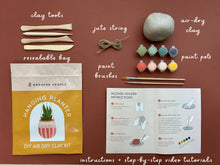 Air Dry Clay Kit- Make Your Own Hanging Plant Pot- DIY Craft