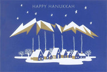 Greeting Card HK-06 Happy Hanukkah, Village under Geometric