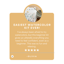All-In-One Beginner Watercolor Paint Set - Wildflowers