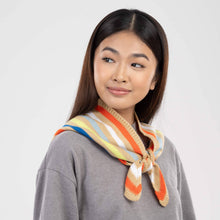 Color Stripe Triangle Scarf