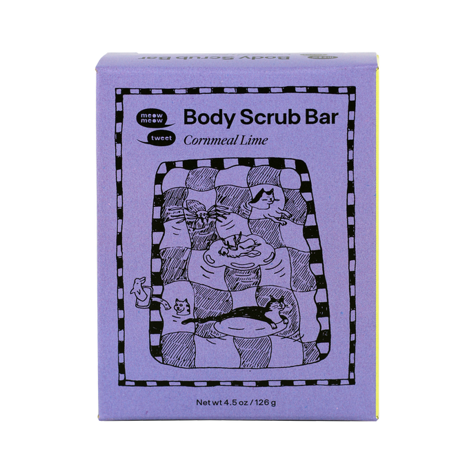 Cornmeal Lime Body Scrub Bar