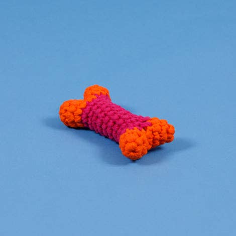 Crochet Bone Dog Toy
